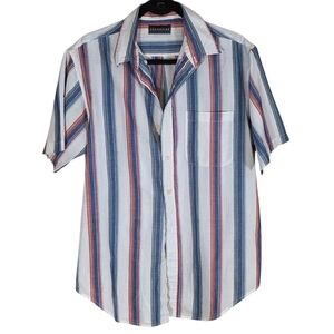 VNTG 70/80s Grenadier Striped Short Sleeve Button Down